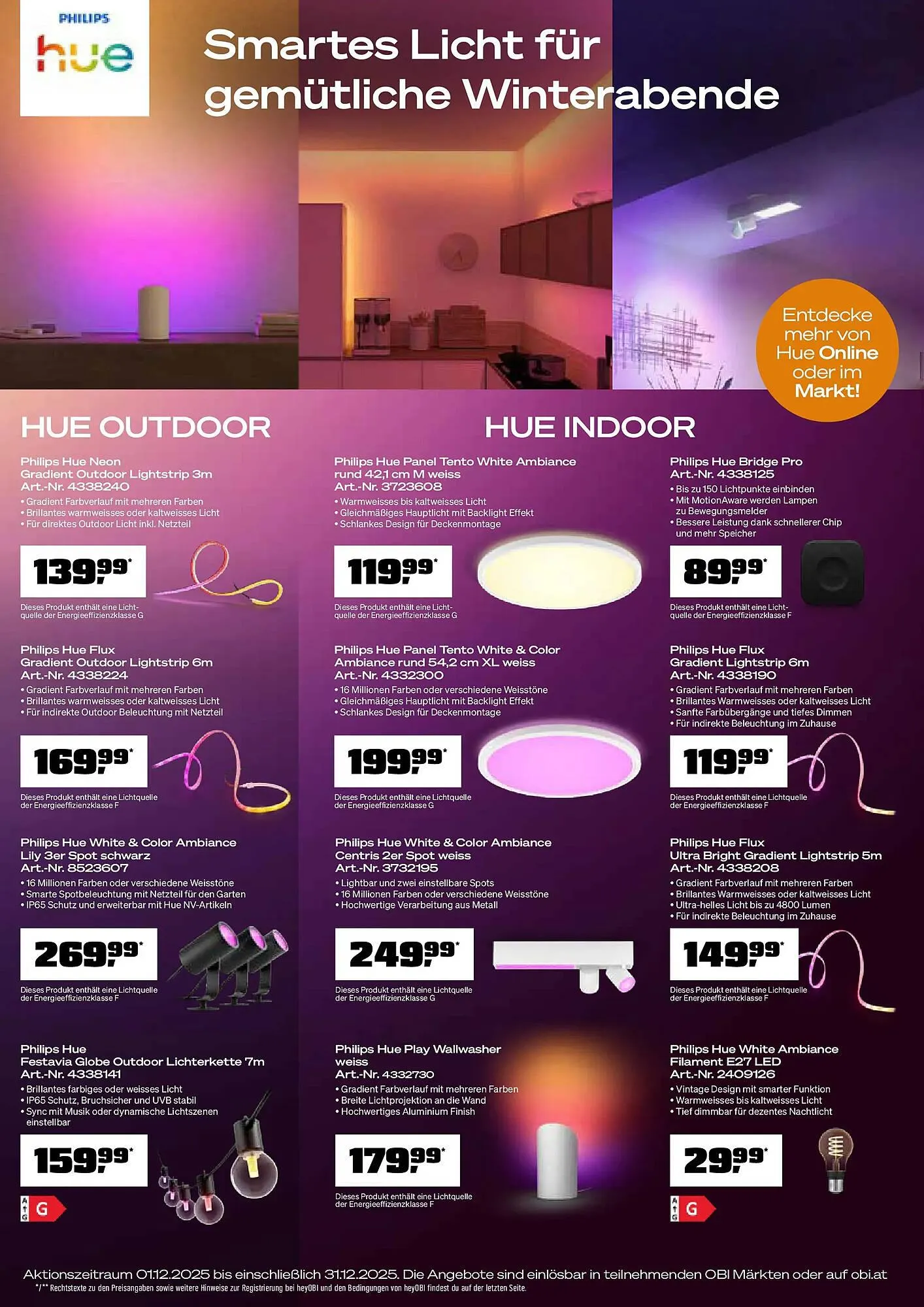 OBI Flugblatt von 1. Dezember bis 14. Dezember 2025 - Flugblätt seite  10