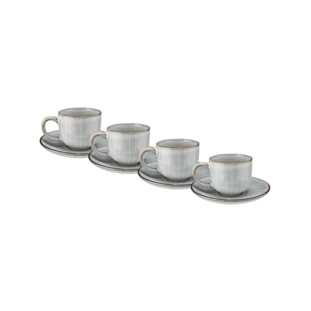4x Espressotasse mit Untertasse 90ml