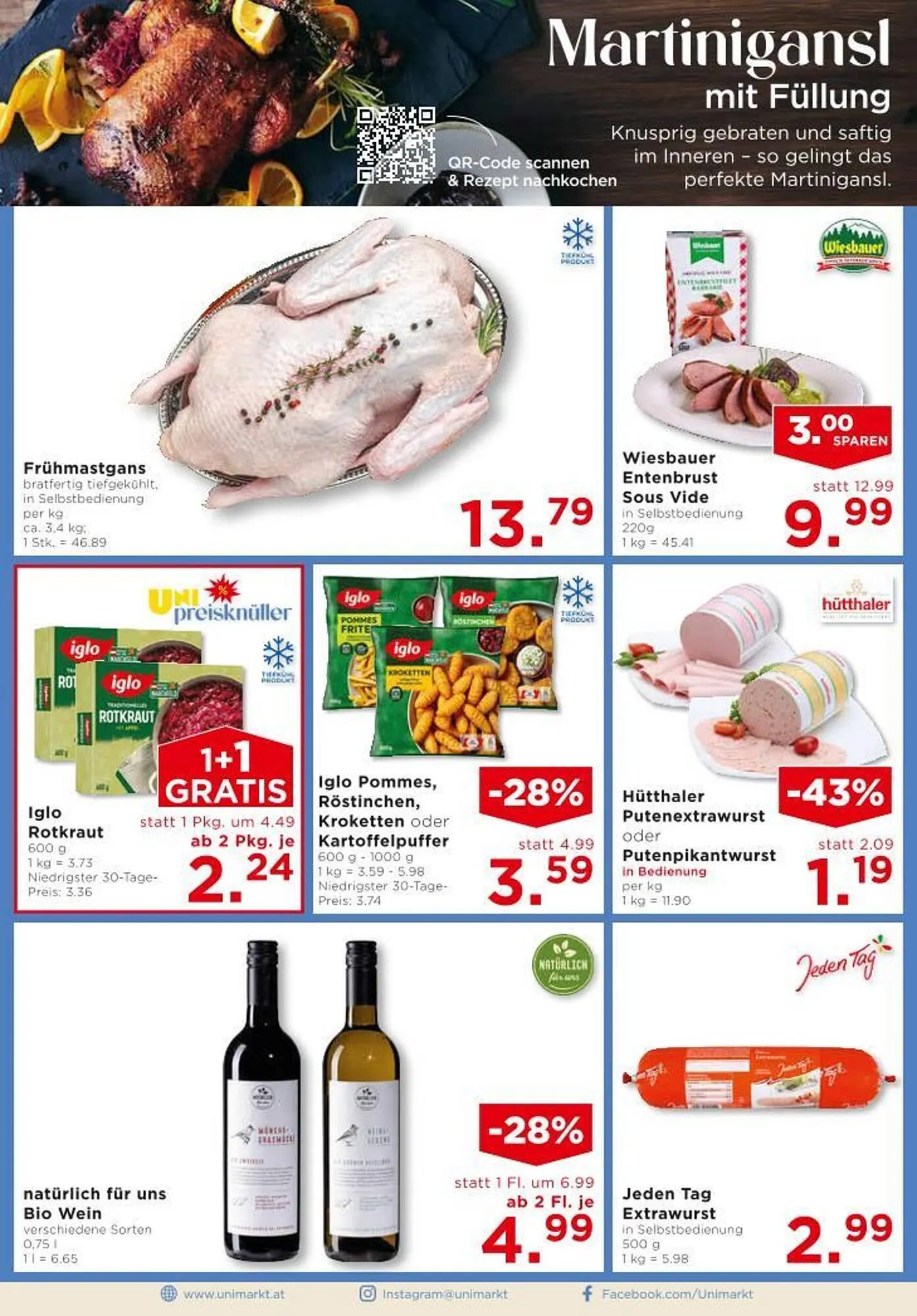 Unimarkt Flugblatt von 5. November bis 11. November 2025 - Flugblätt seite 6