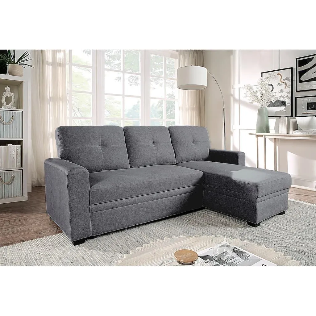 ATLANTIC home collection Ecksofa »Gerrit L-Form, B: 216 cm« mit Bettfunktion & Bettkasten