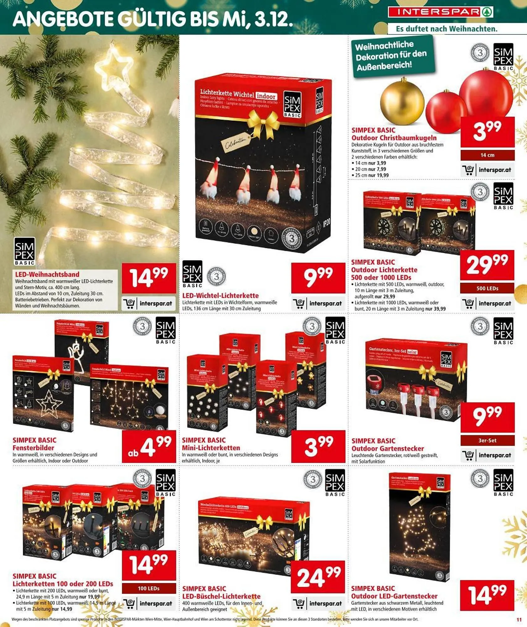 Interspar Flugblatt von 13. November bis 19. November 2025 - Flugblätt seite 11