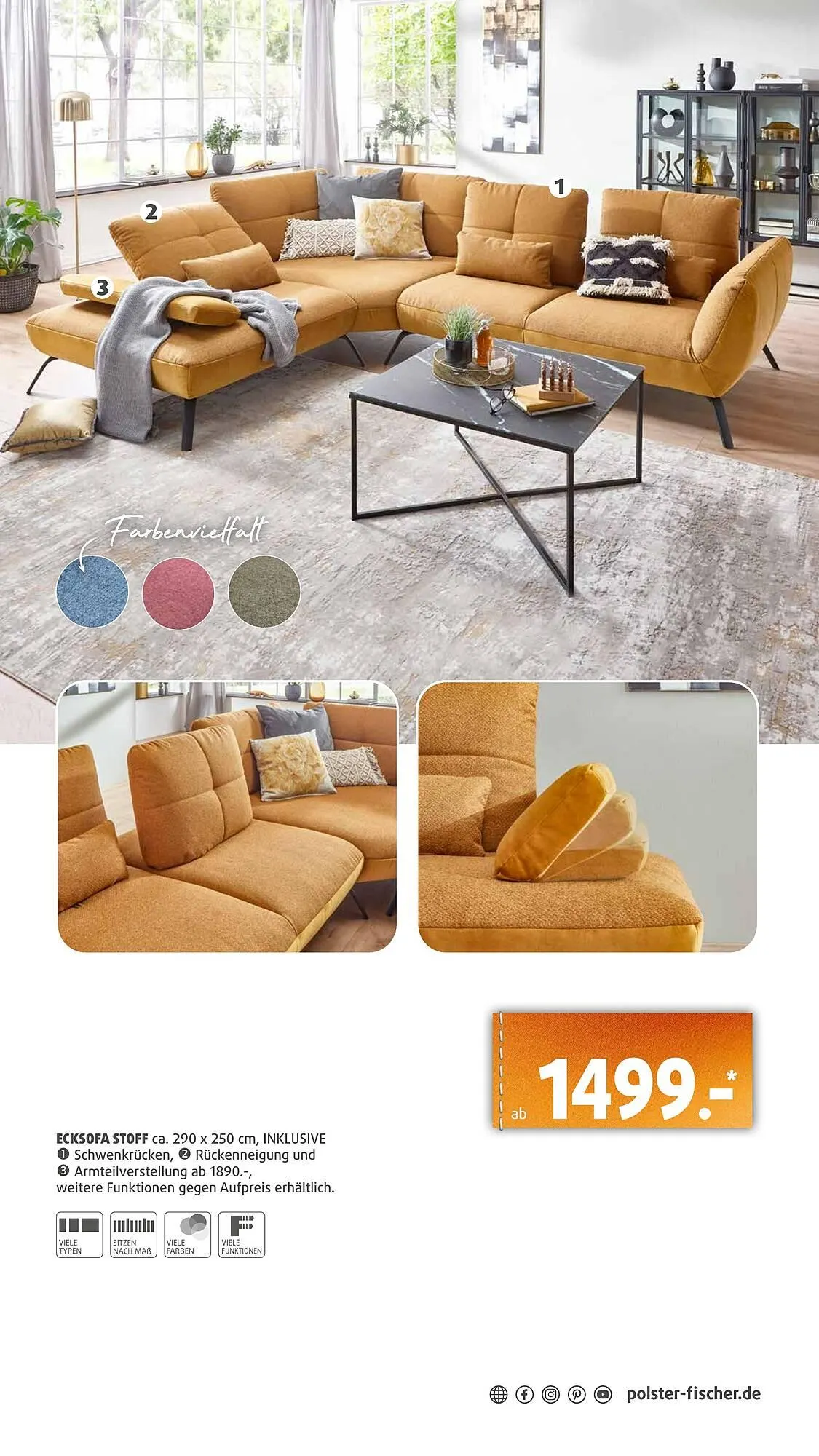 Polstermöbel Fischer Flugblatt von 19. Februar bis 3. März 2026 - Flugblätt seite 3