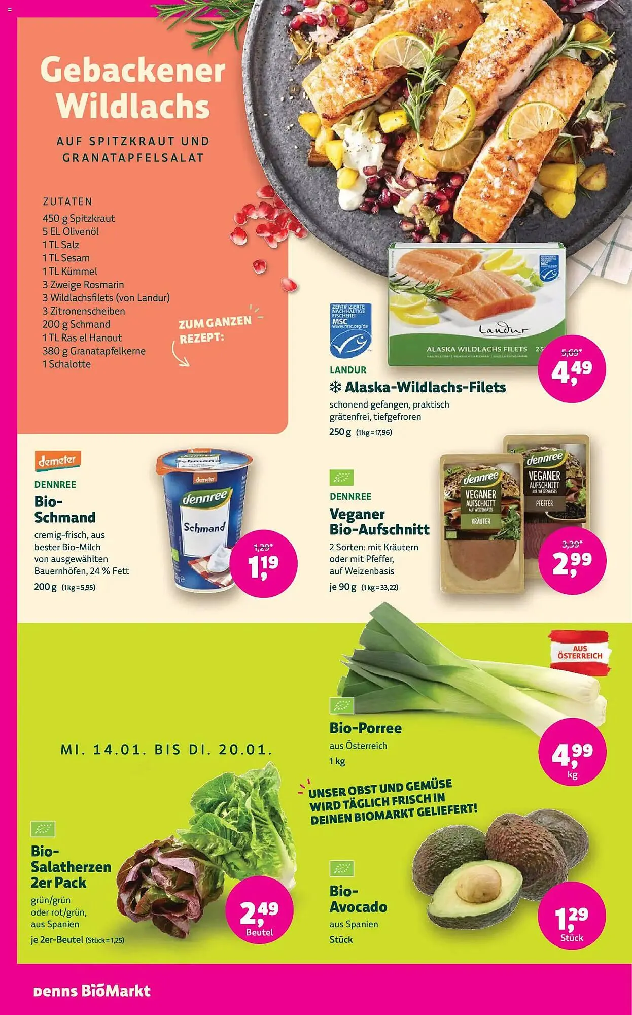 Denn's Biomarkt Flugblatt von 14. Jänner bis 27. Jänner 2026 - Flugblätt seite 6