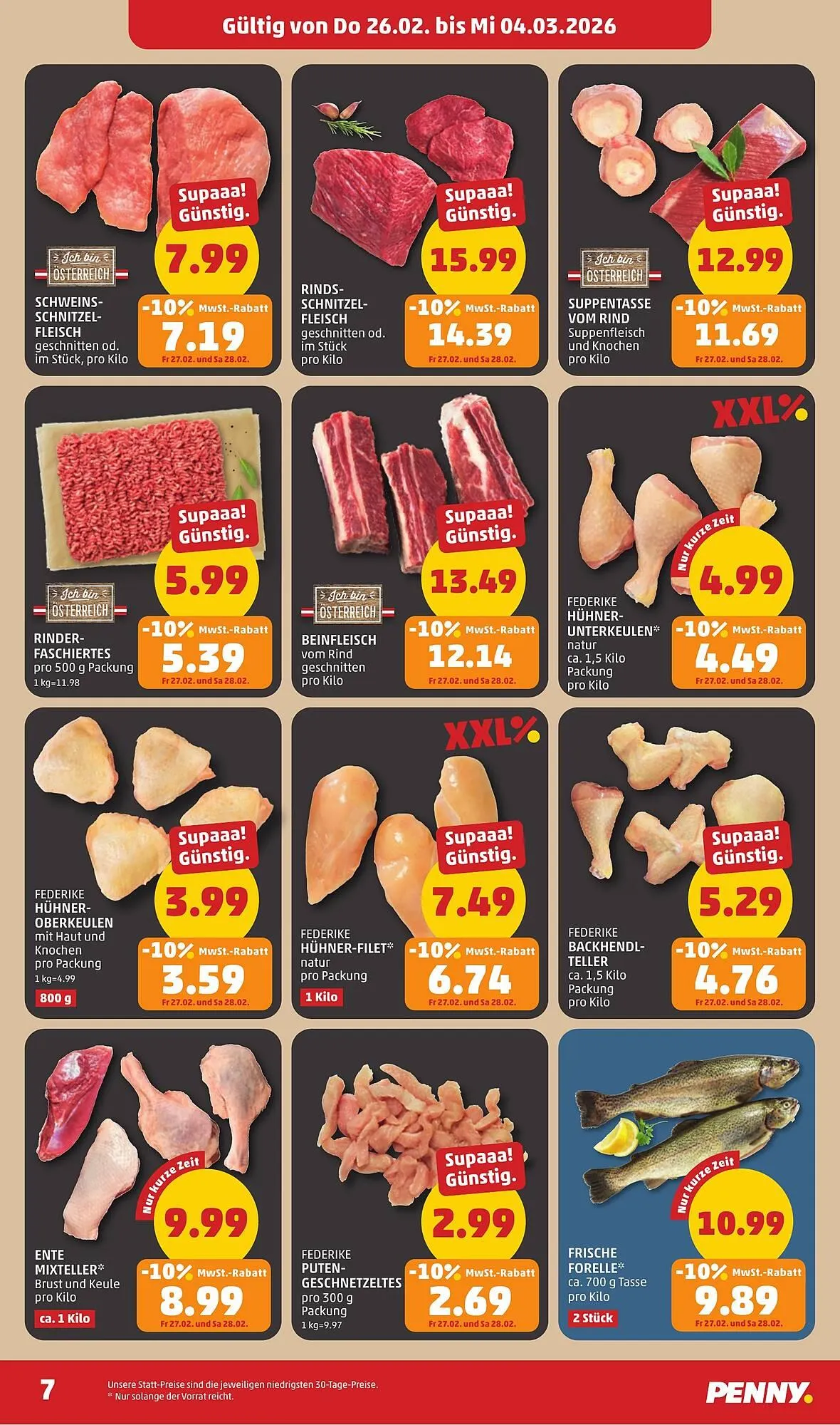 PENNY Flugblatt von 26. Februar bis 4. März 2026 - Flugblätt seite  7