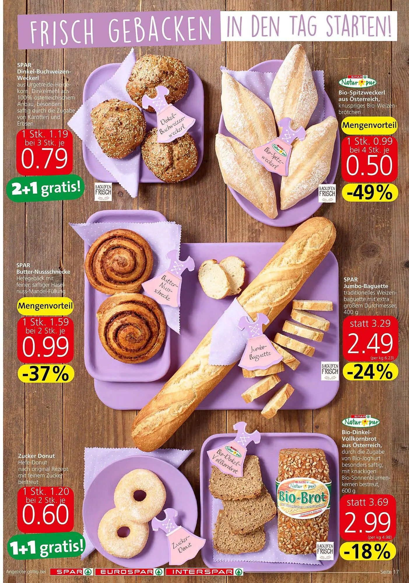 Spar Flugblatt von 14. September bis 27. September 2023 - Flugblätt seite 17