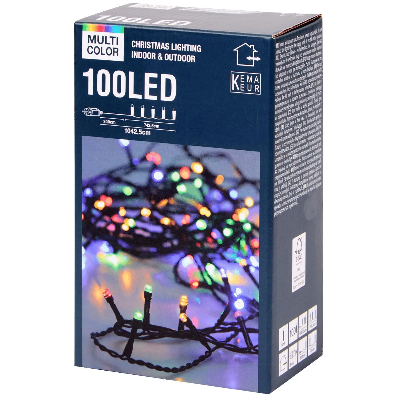 Oświetlenie świąteczne wielokolorowe