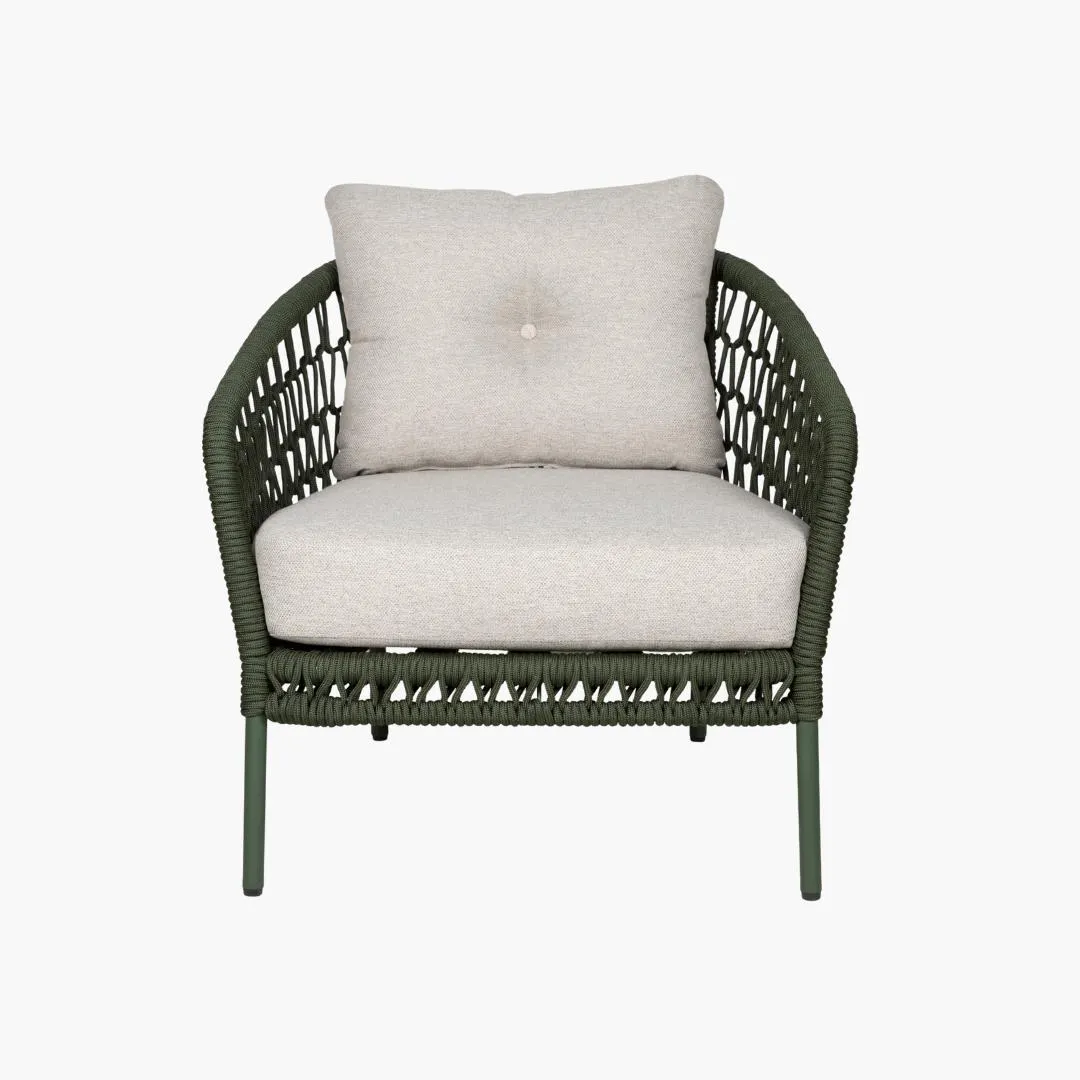 FILTON Einzelsessel grün/beige