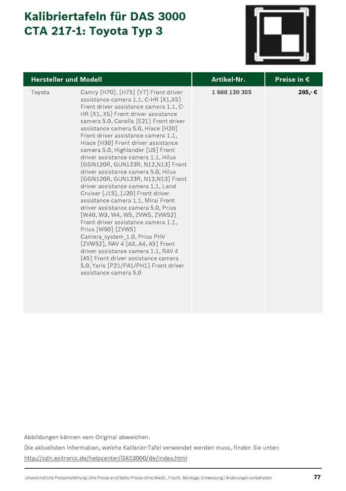 Werkstattausrüstung von Bosch von 21. Mai bis 31. Dezember 2024 - Flugblätt seite  77