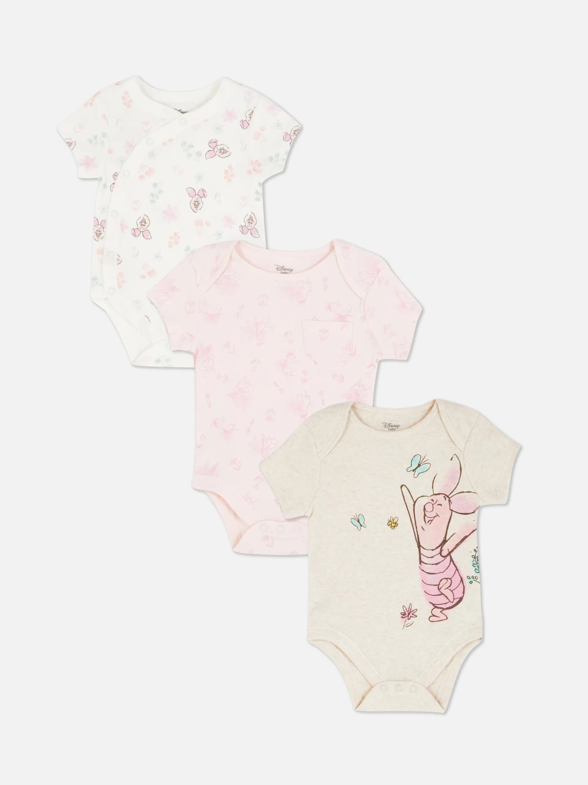 „Disneys Winnie Puuh Ferkel“ Bodys, 3er-Pack