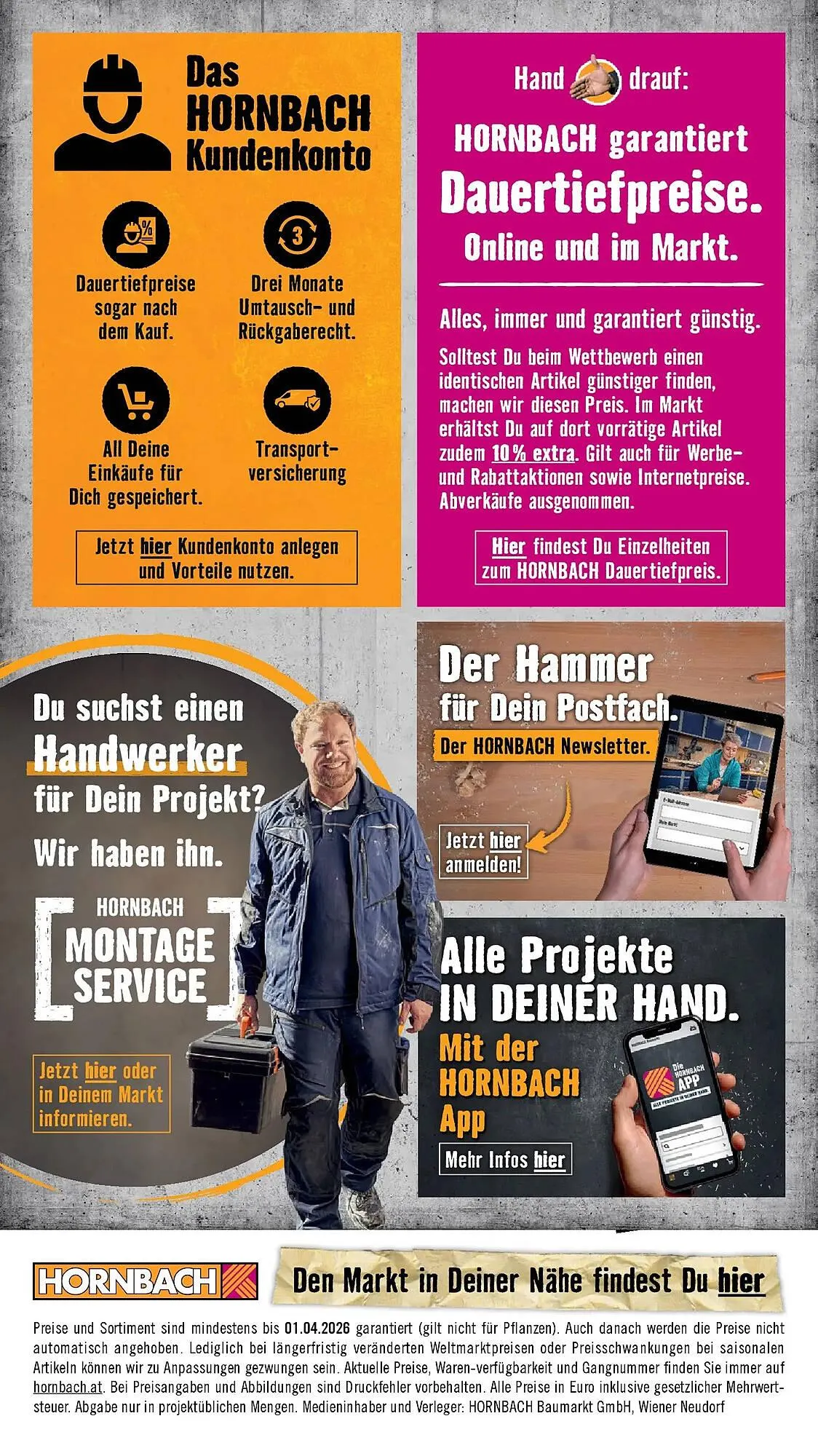 Hornbach Flugblatt von 4. März bis 1. April 2026 - Flugblätt seite 46