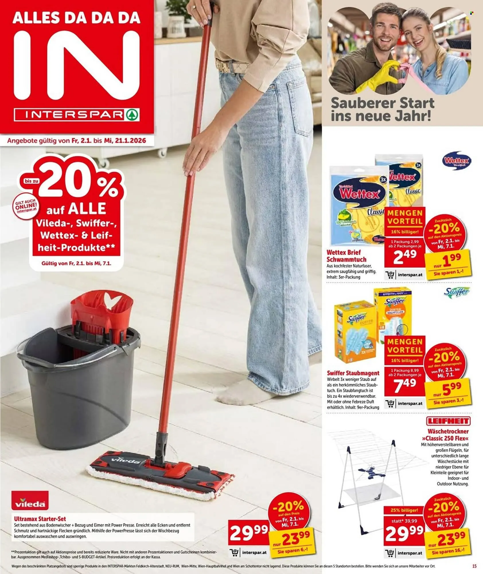 Interspar Flugblatt von 2. Jänner bis 14. Jänner 2026 - Flugblätt seite 15