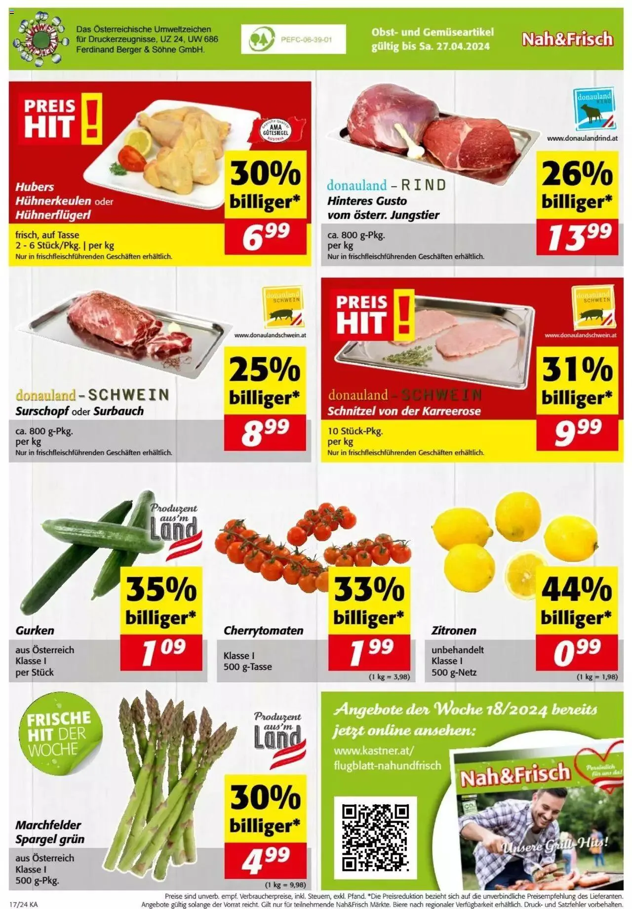 Nah und Frisch Flugblatt von 24. April bis 30. April 2024 - Flugblätt seite 8