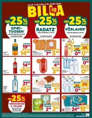 BILLA PLUS Flugblatt von 1. Oktober bis 7. Oktober 2026 - Flugblätt seite  16
