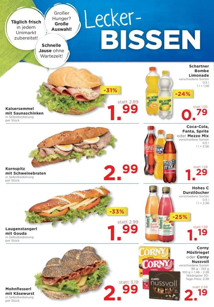 Unimarkt flugblatt von 4. September bis 10. September 2024 - Flugblätt seite 4