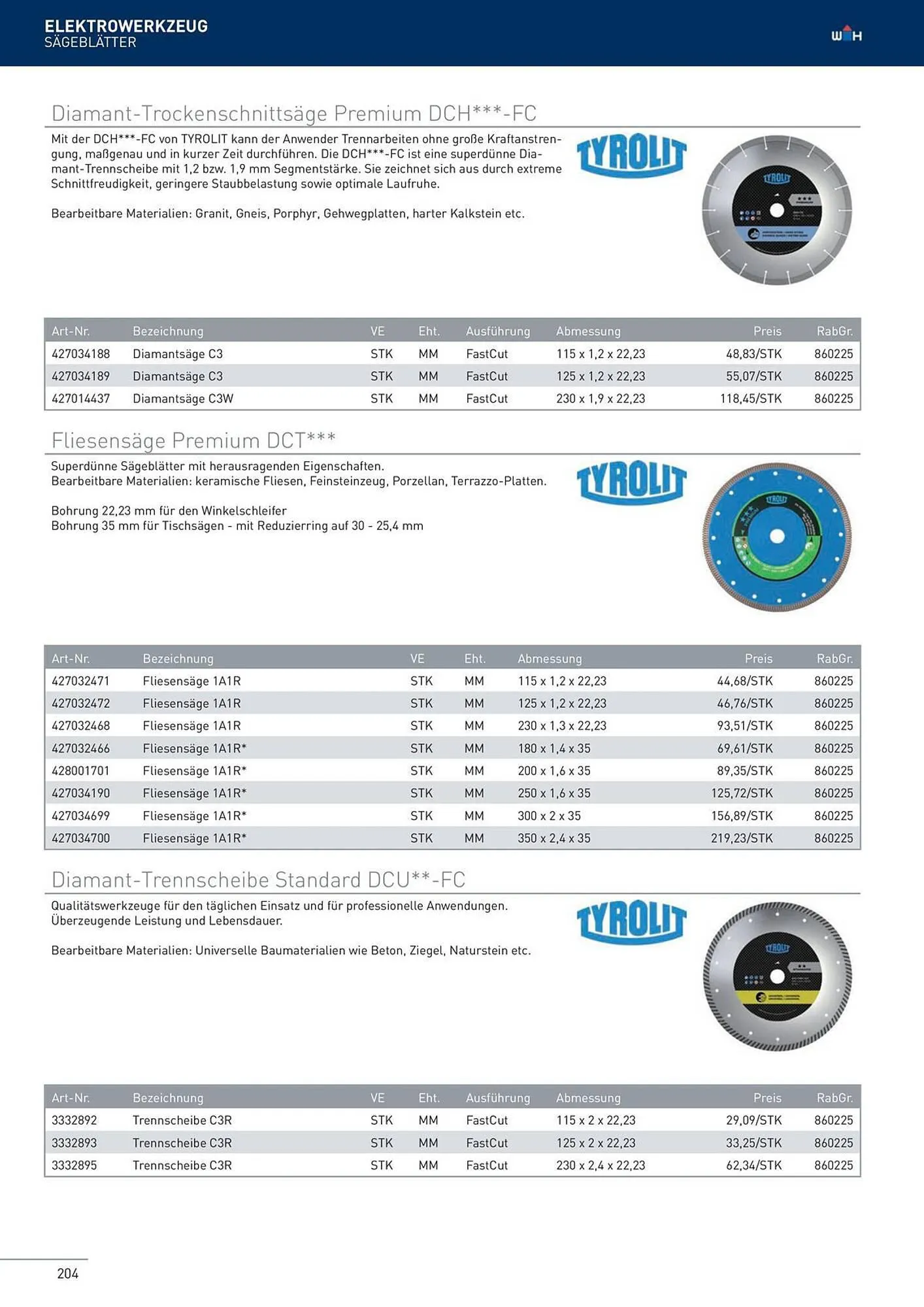 Würth Flugblatt von 22. Februar bis 31. Dezember 2024 - Flugblätt seite  204