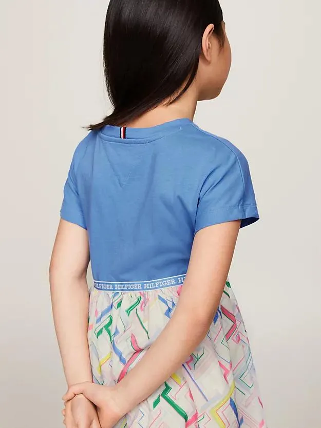 TH Monogram Fit-and-Flare-Kleid