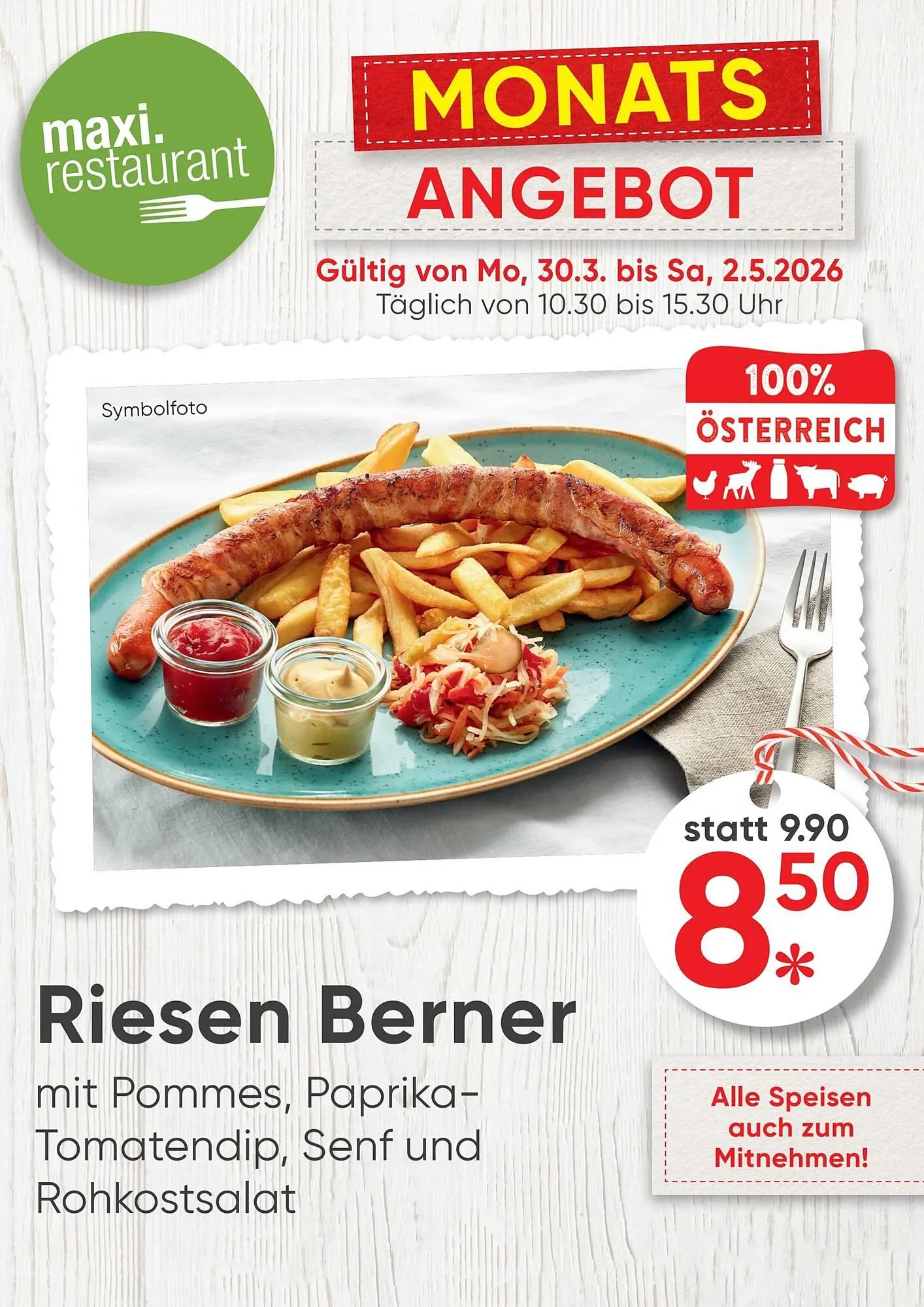 Maximarkt Flugblatt von 30. März bis 2. Mai 2026 - Flugblätt seite  1