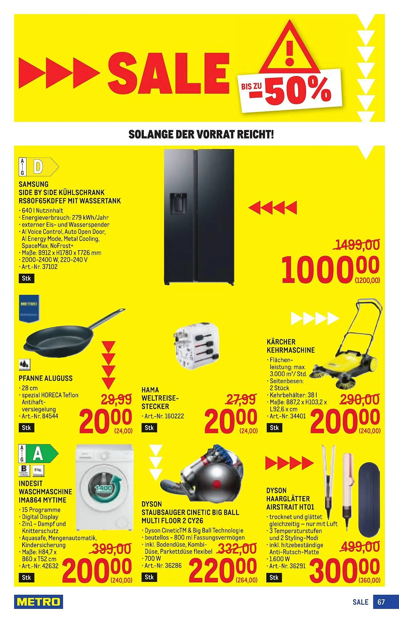 Metro Flugblatt von 11. Dezember bis 7. Jänner 2026 - Flugblätt seite 67