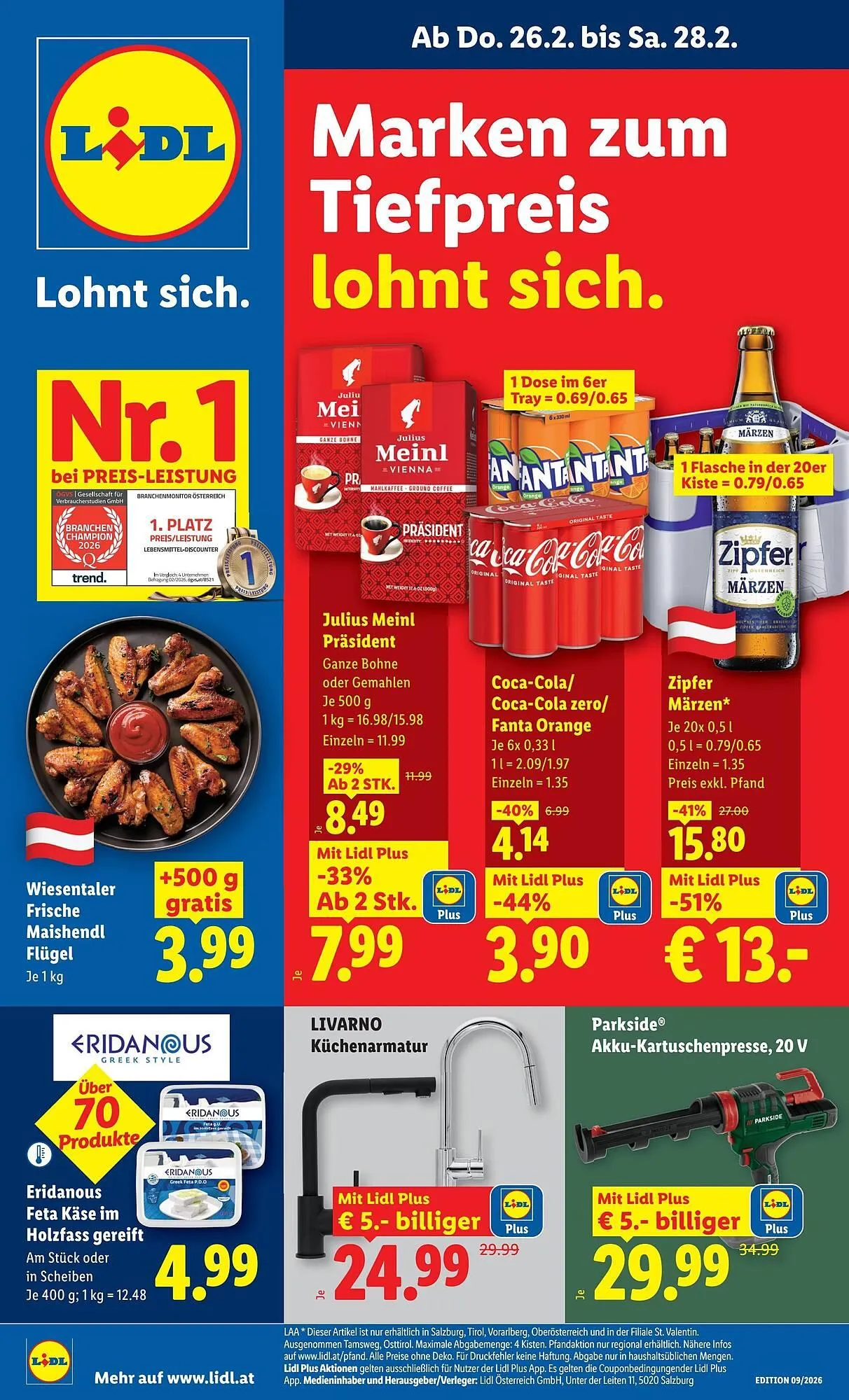 Lidl Flugblatt von 26. Februar bis 5. März 2026 - Flugblätt seite  1