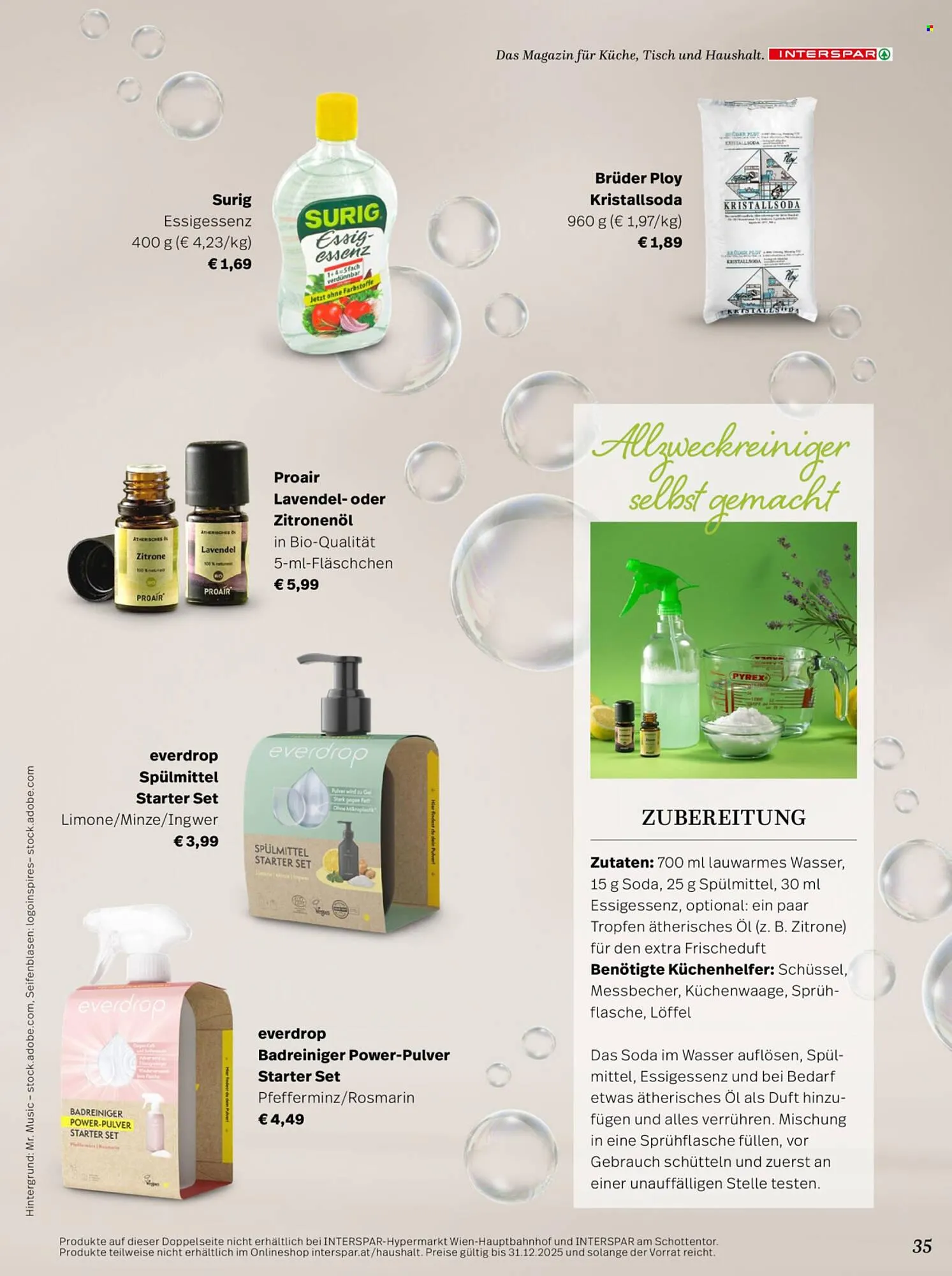 Interspar Flugblatt von 29. September bis 31. Dezember 2025 - Flugblätt seite  35
