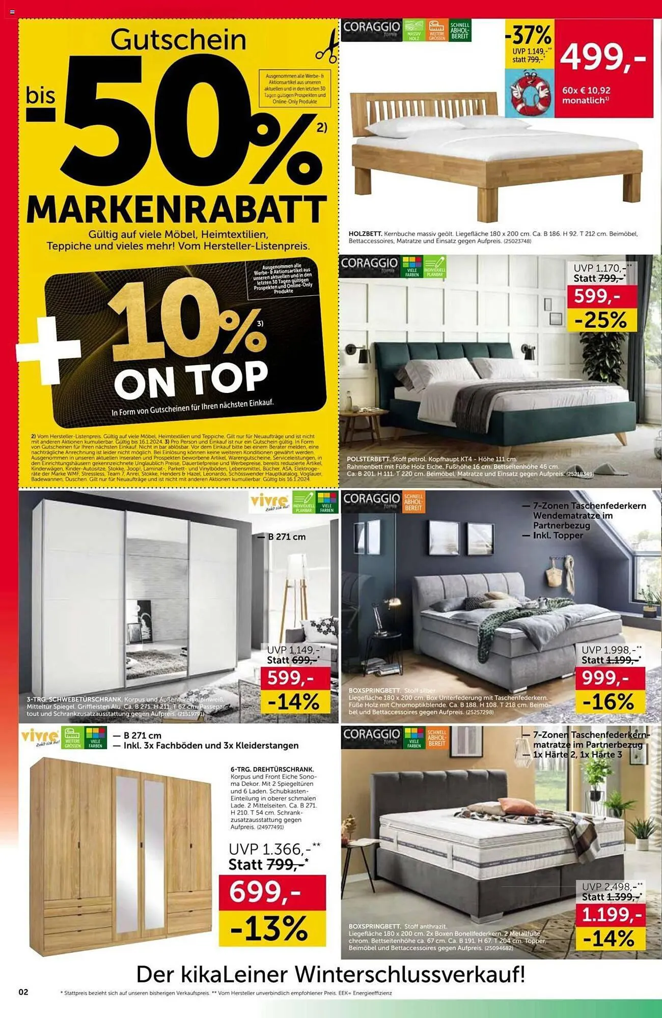 kika Flugblatt von 3. Jänner bis 16. Jänner 2024 - Flugblätt seite  2