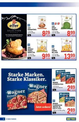 METRO Flugblatt Food - Starke Marken von 17. September bis 30. September 2026 - Flugblätt seite  14