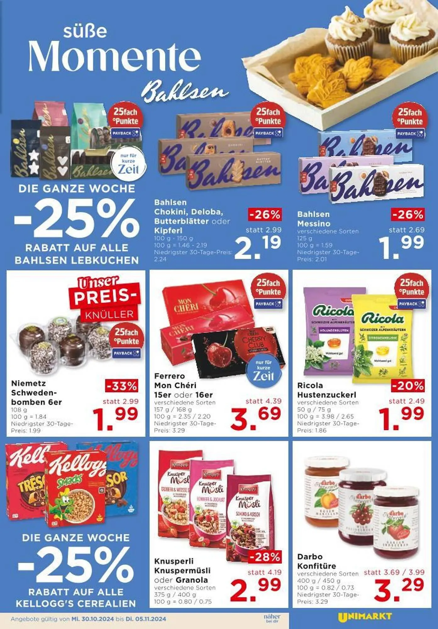 Unimarkt Flugblatt von 30. Oktober bis 5. November 2024 - Flugblätt seite  9