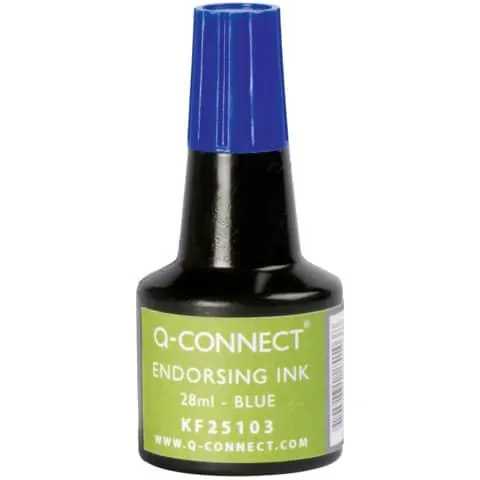Stempelfarbe 28ml blau Q-CONNECT KF25103