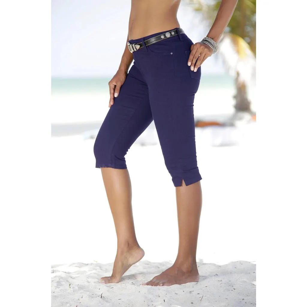 Beachtime 3/4-Hose, mit Elasthan, Caprihose, Sommerhose