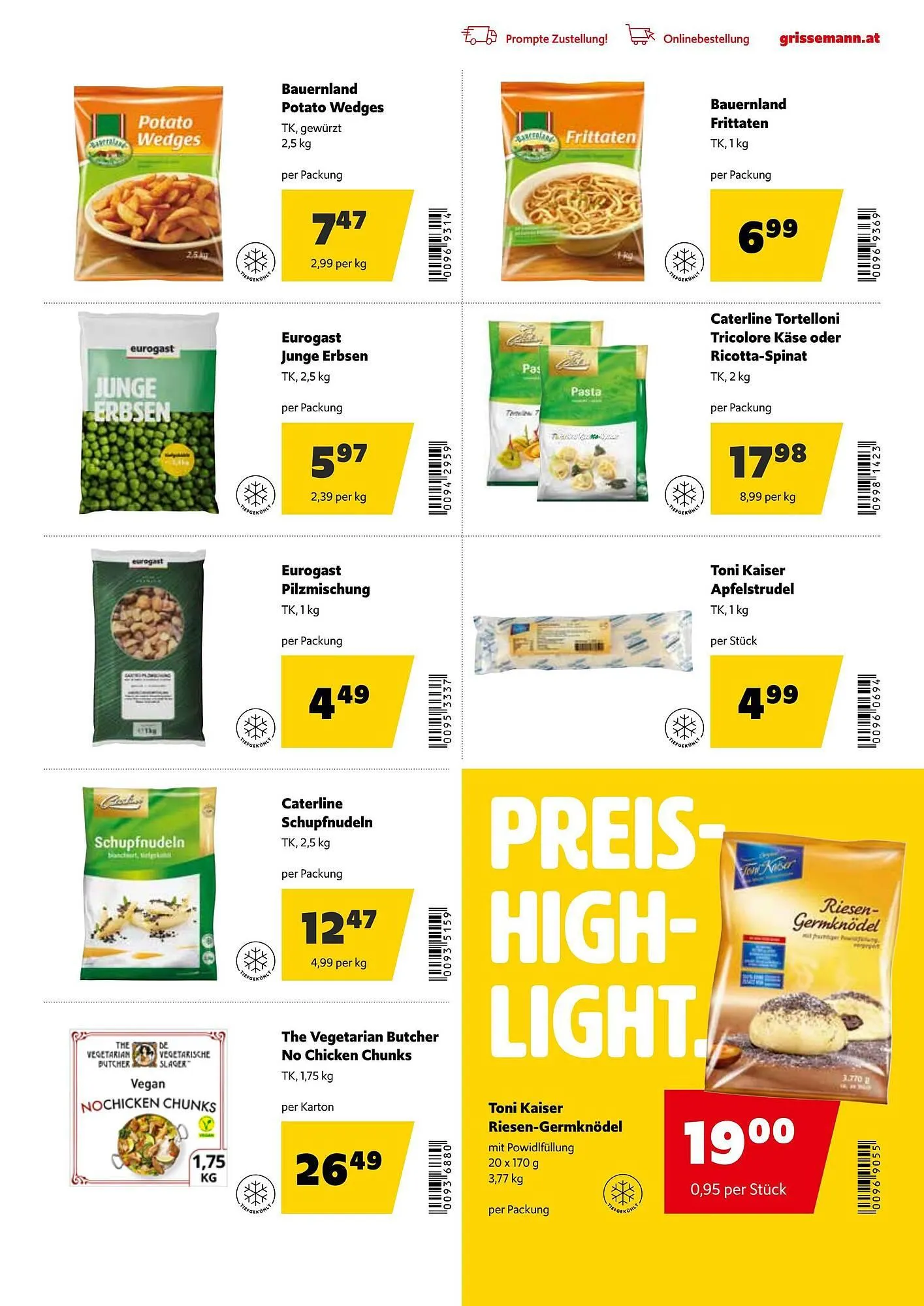 Eurogast Grissemann Flugblatt von 12. Jänner bis 24. Jänner 2026 - Flugblätt seite  25