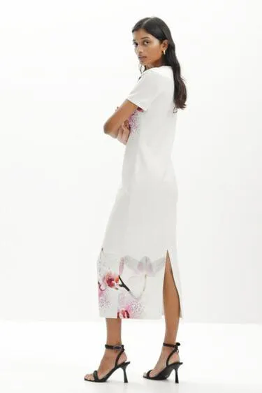 Midikleid Orchideen M. Christian Lacroix