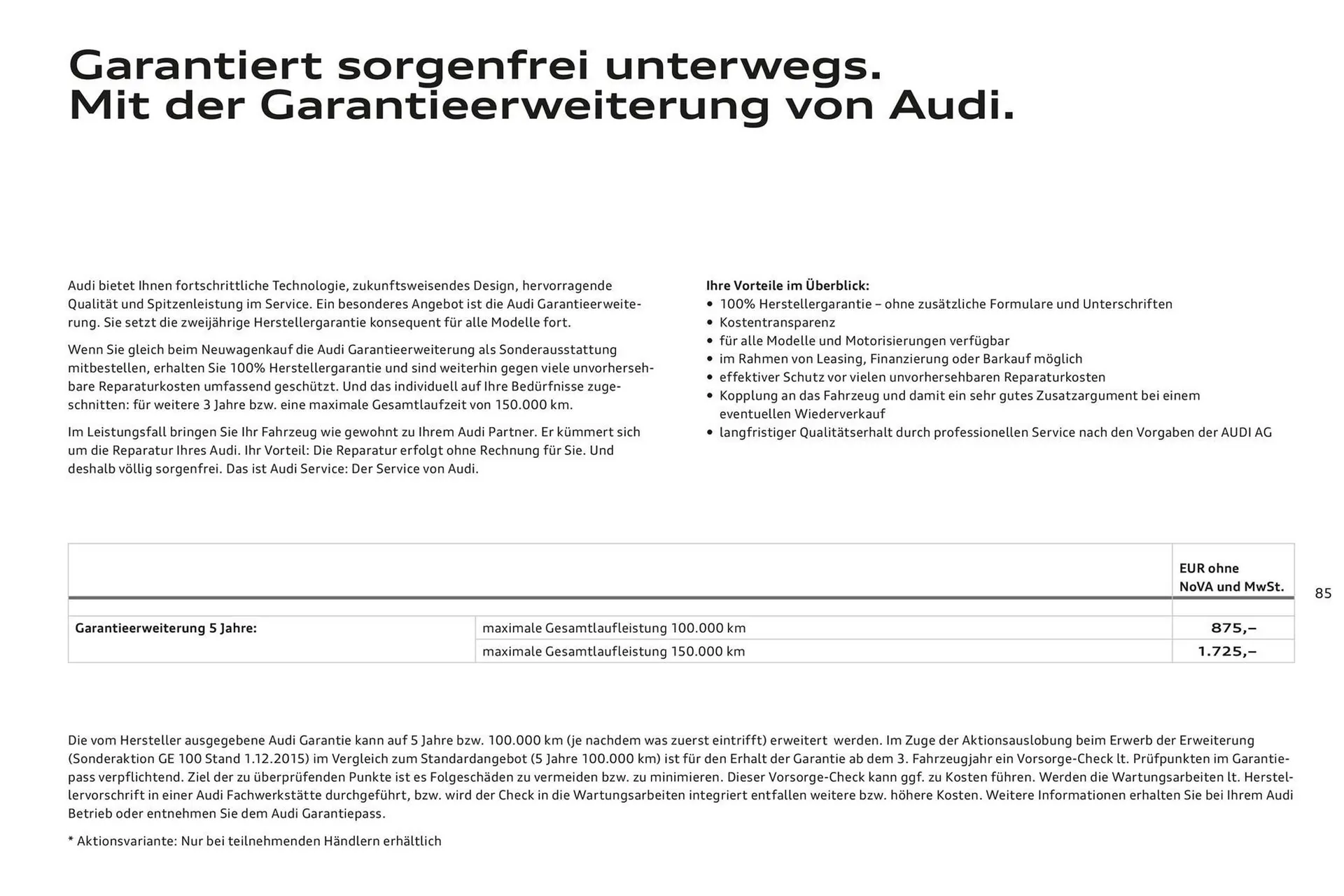 Audi A6 Flugblatt von 2. November bis 2. November 2024 - Flugblätt seite  89