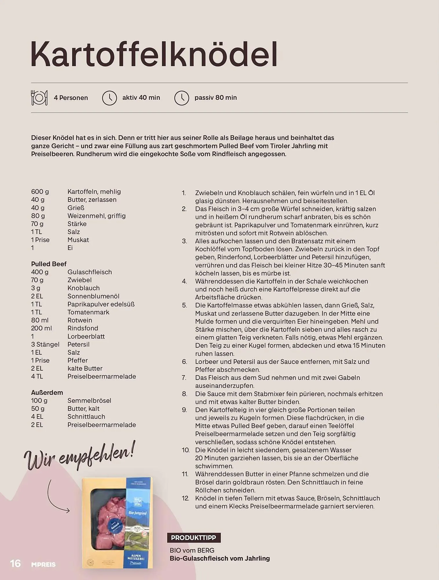 MPreis Flugblatt von 24. November bis 14. Dezember 2025 - Flugblätt seite  16