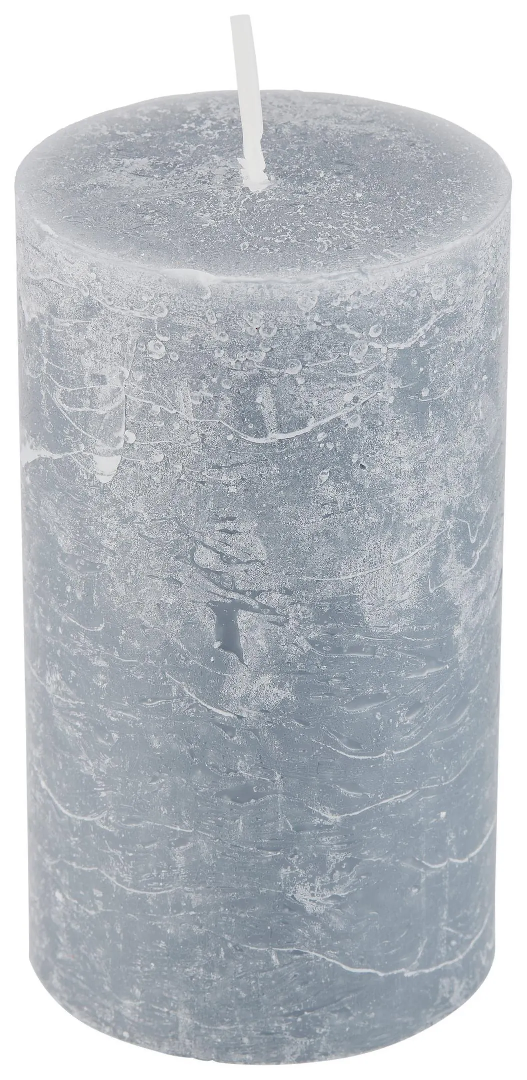 Ondega Stumpenkerze Saphira Dunkelgrau D/H: 6,8/12 cm