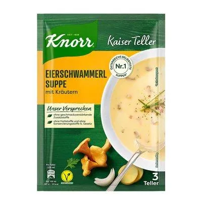 Knorr Kaiserteller Eierschwammerlsuppe