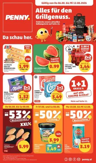 PENNY Flugblatt von 6. August bis 12. August 2026 - Flugblätt seite 1