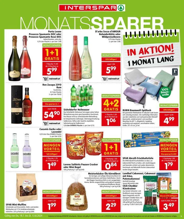 Exklusive Schnäppchen von 19. Juli bis 2. August 2024 - Flugblätt seite 9