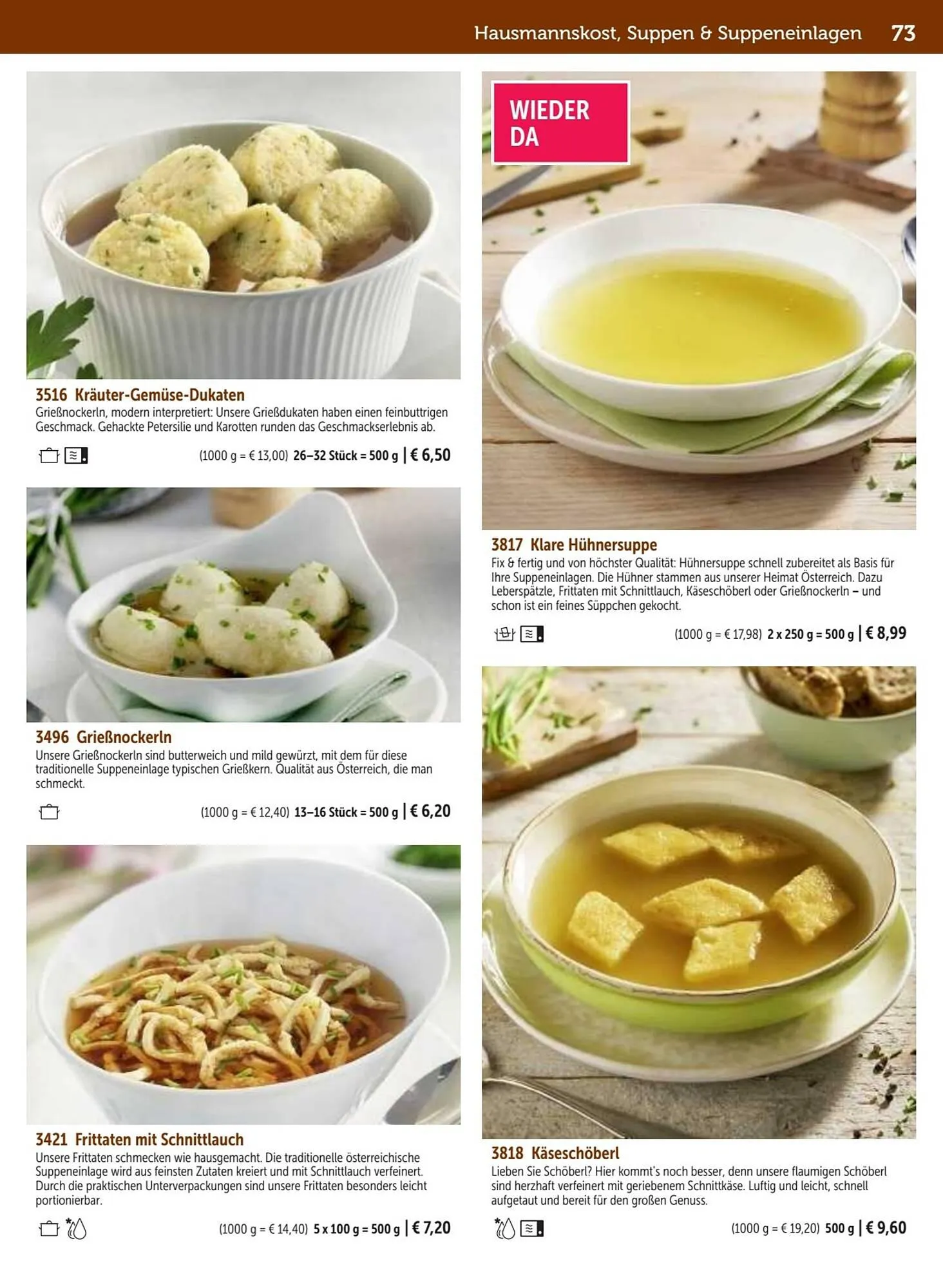 Bofrost Flugblatt von 25. September bis 29. Februar 2024 - Flugblätt seite 73