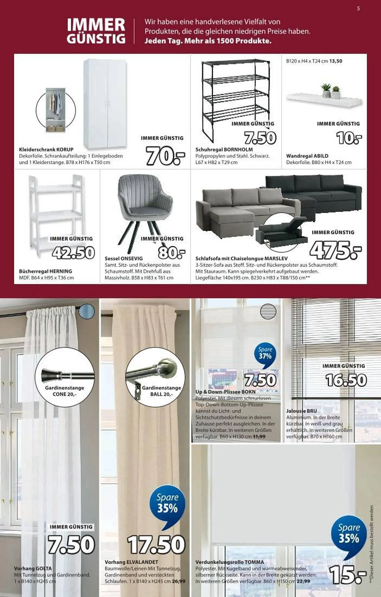 JYSK Flugblatt von 17. Dezember bis 1. Jänner 2026 - Flugblätt seite  5