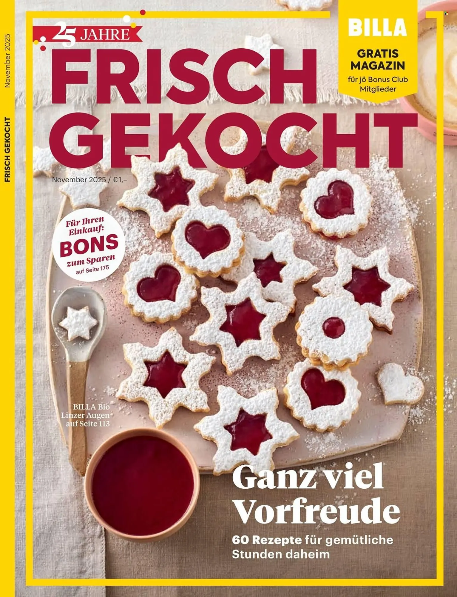 Billa Flugblatt von 1. November bis 30. November 2025 - Flugblätt seite  1