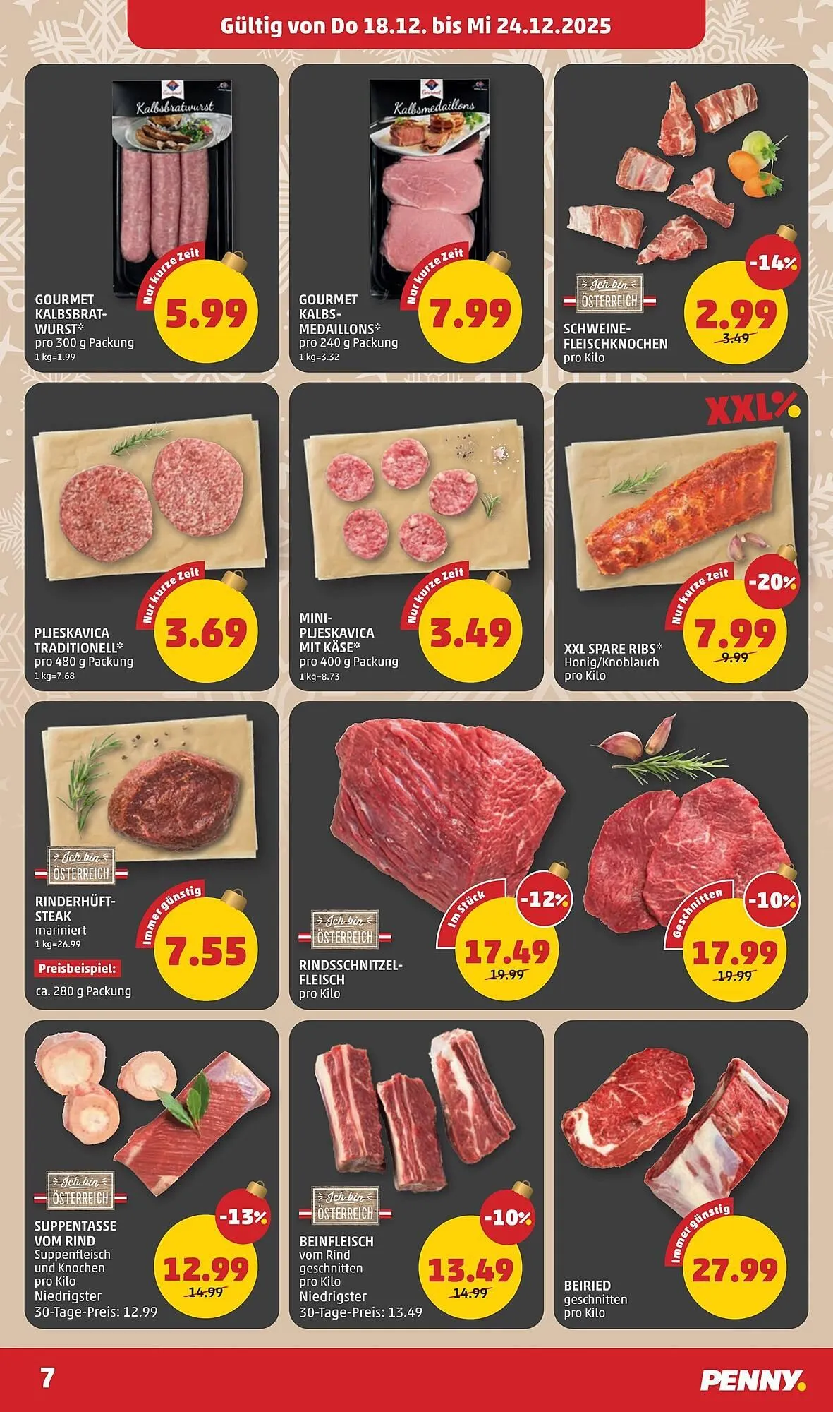 PENNY Flugblatt von 18. Dezember bis 24. Dezember 2025 - Flugblätt seite 7