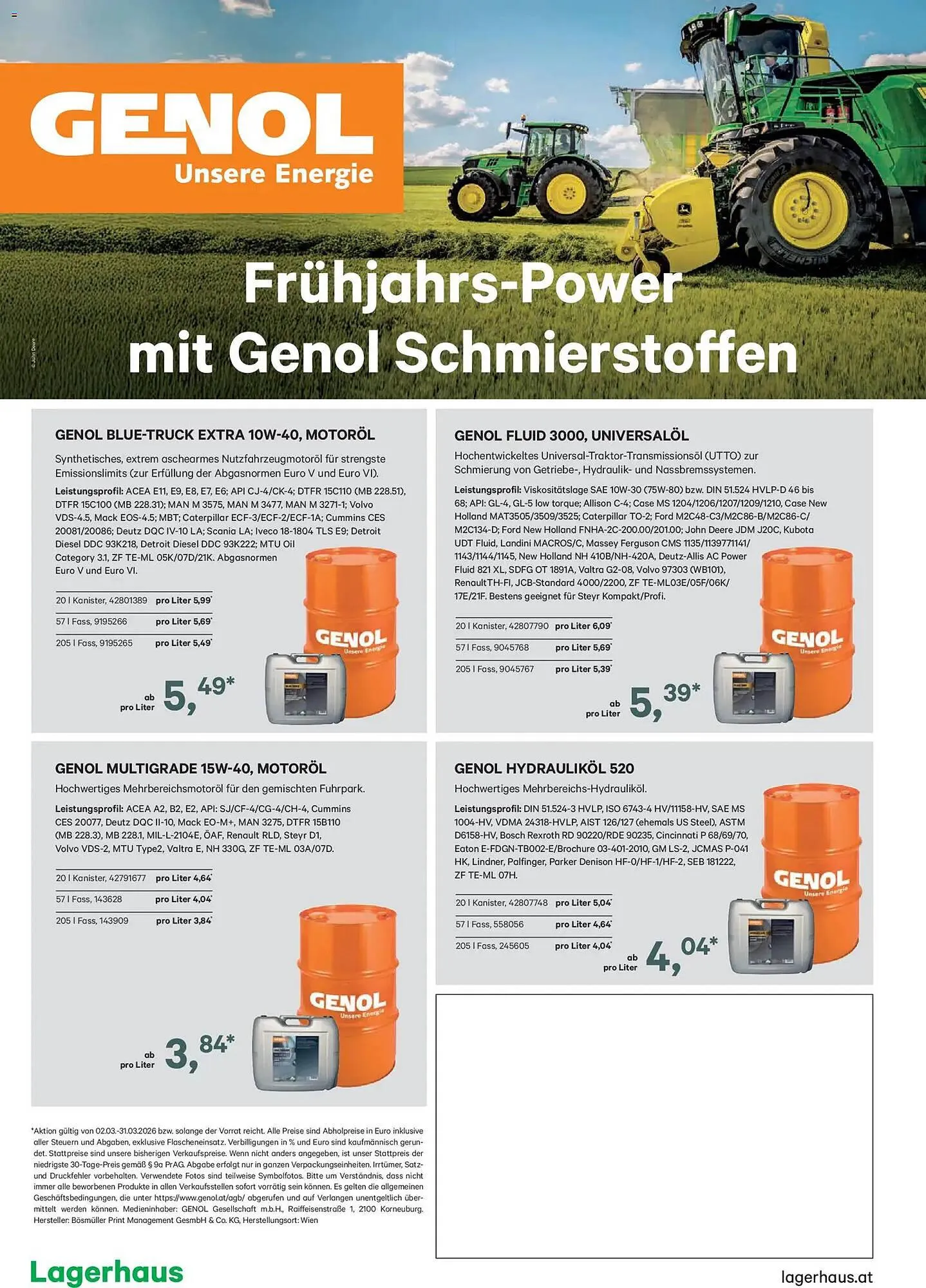 Lagerhaus Flugblatt von 2. März bis 31. März 2026 - Flugblätt seite  92
