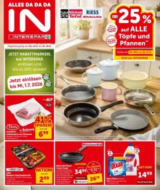 INTERSPAR Flugblatt von 25. Juni bis 30. Juni 2026 - Flugblätt seite 1