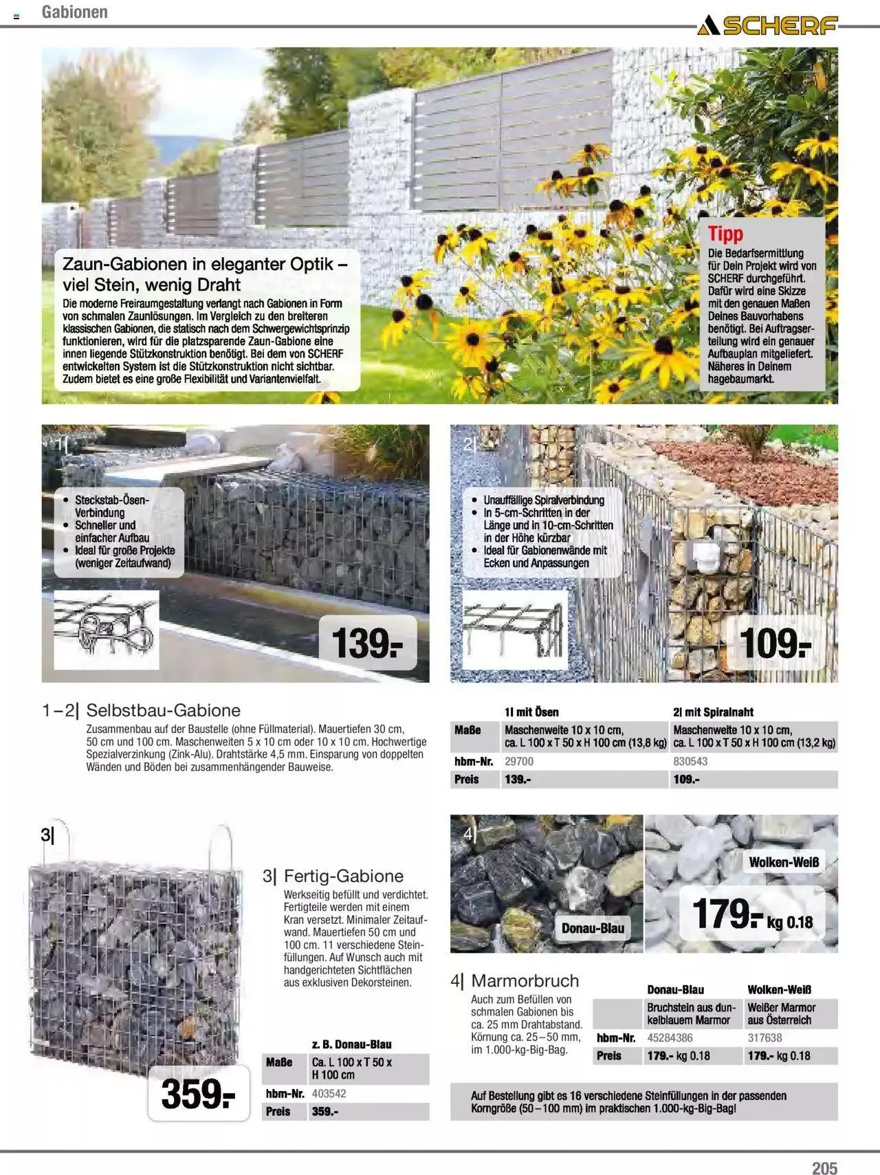 Hagebau Gartenjahr 2023 von 7. März bis 31. Dezember 2023 - Flugblätt seite  205