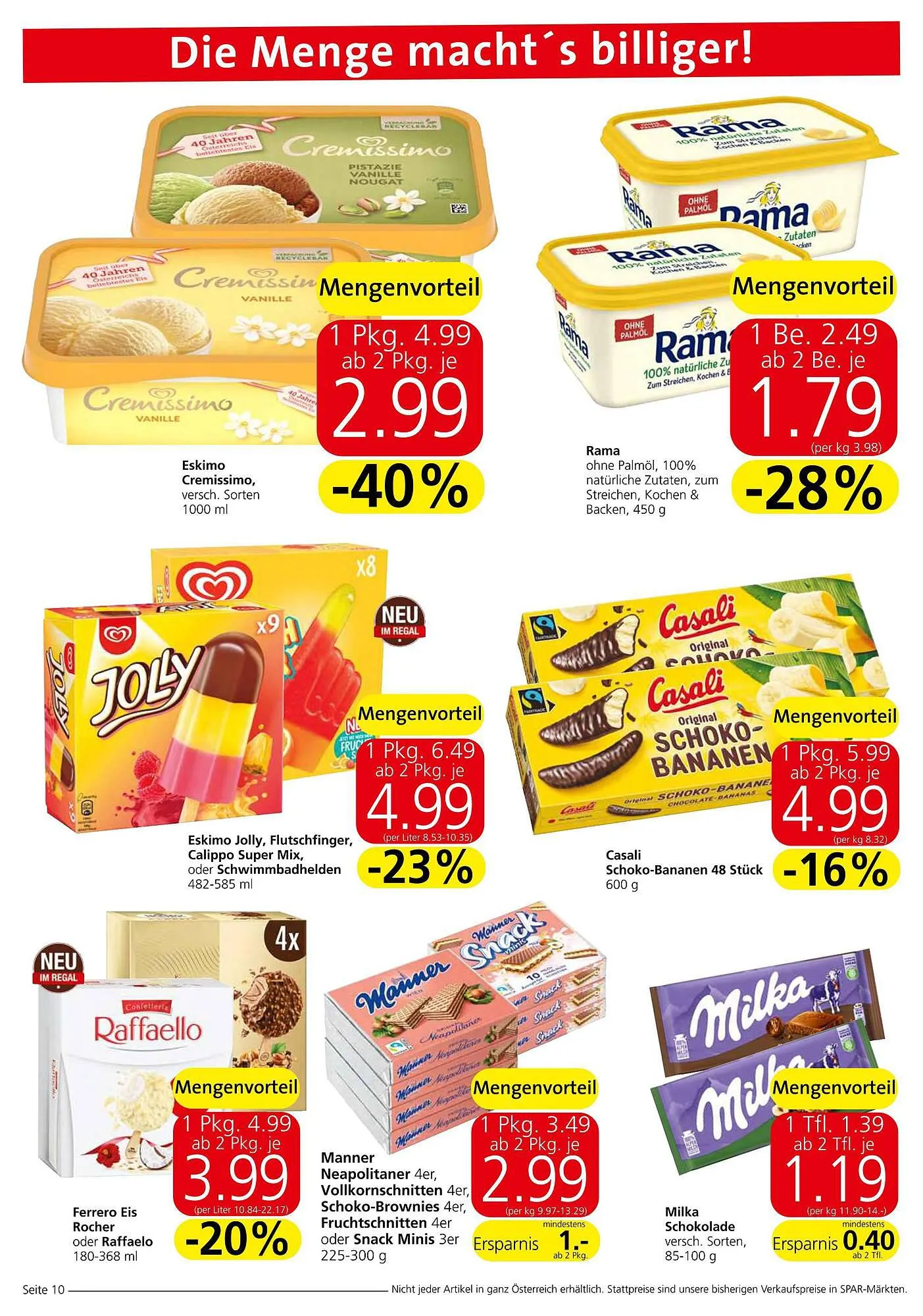 Spar Flugblatt von 31. August bis 13. September 2023 - Flugblätt seite 10