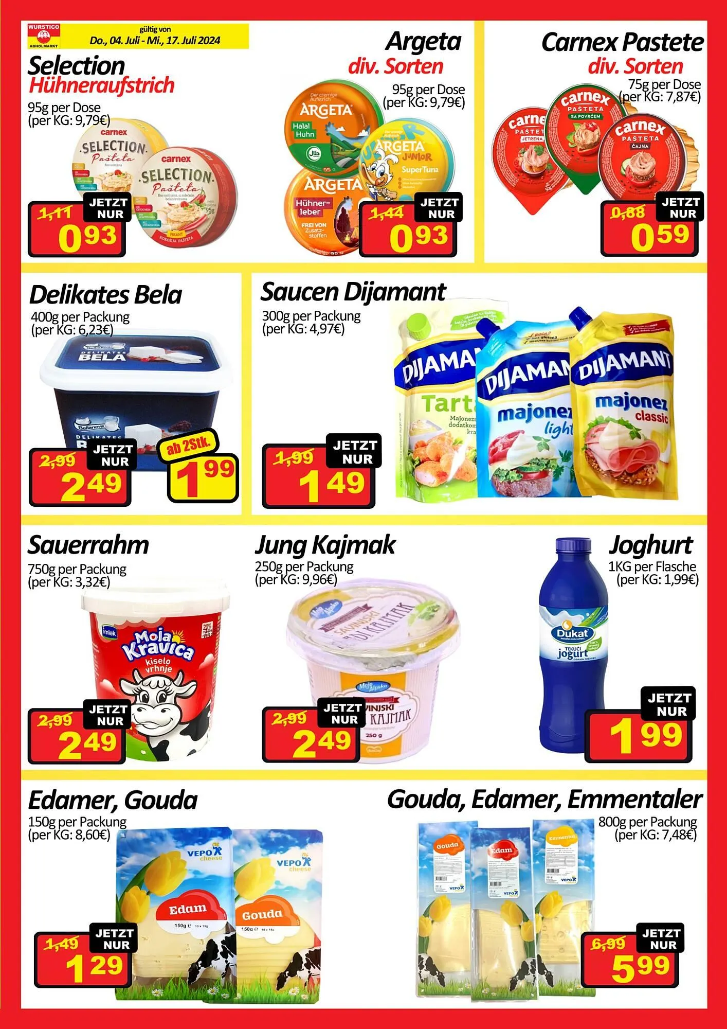 Wurstico Flugblatt von 4. Juli bis 17. Juli 2024 - Flugblätt seite  3
