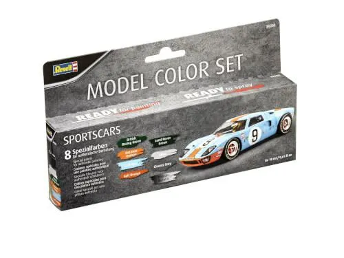 Model Color - Sportscar (8x 18ml), Revell Modellbau-Farbe auf Wasserbasis