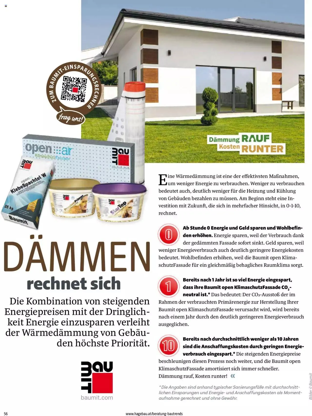 Hagebau Bautrends von 4. April bis 31. Dezember 2024 - Flugblätt seite 56