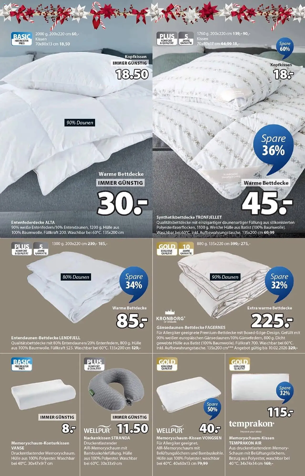 JYSK Flugblatt von 1. Dezember bis 6. Jänner 2026 - Flugblätt seite 5