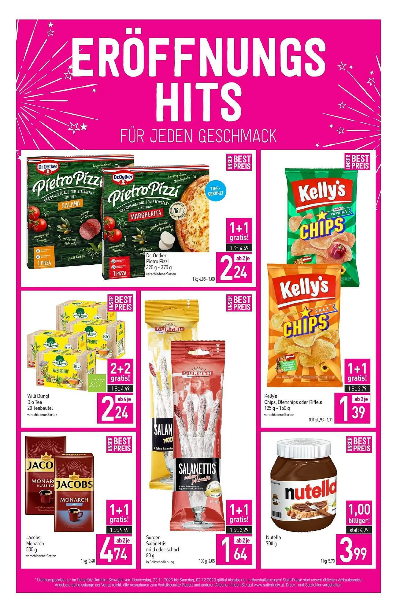 Sutterlüty Flugblatt von 23. November bis 7. Dezember 2023 - Flugblätt seite  6